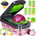 Yusshn Vegetable Chopper, 12-in-1 Food Veggie Chopper Cutter with Container